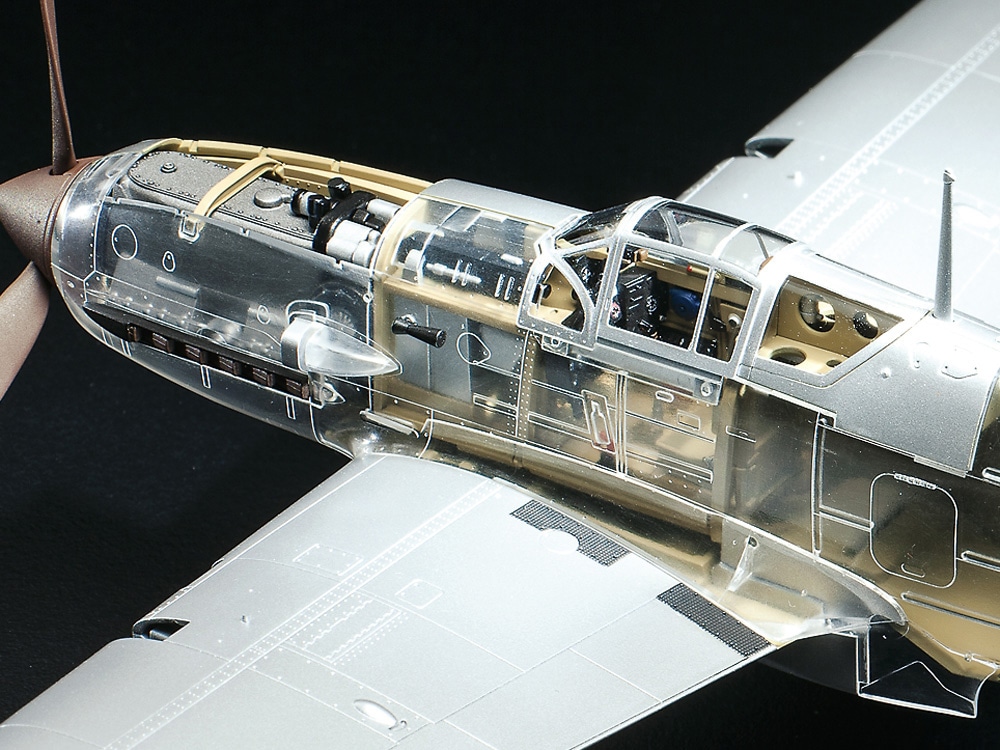タミヤ「1/48 川崎 三式戦闘機 飛燕I型丁」プラモデル製作過程３　クリアボディ