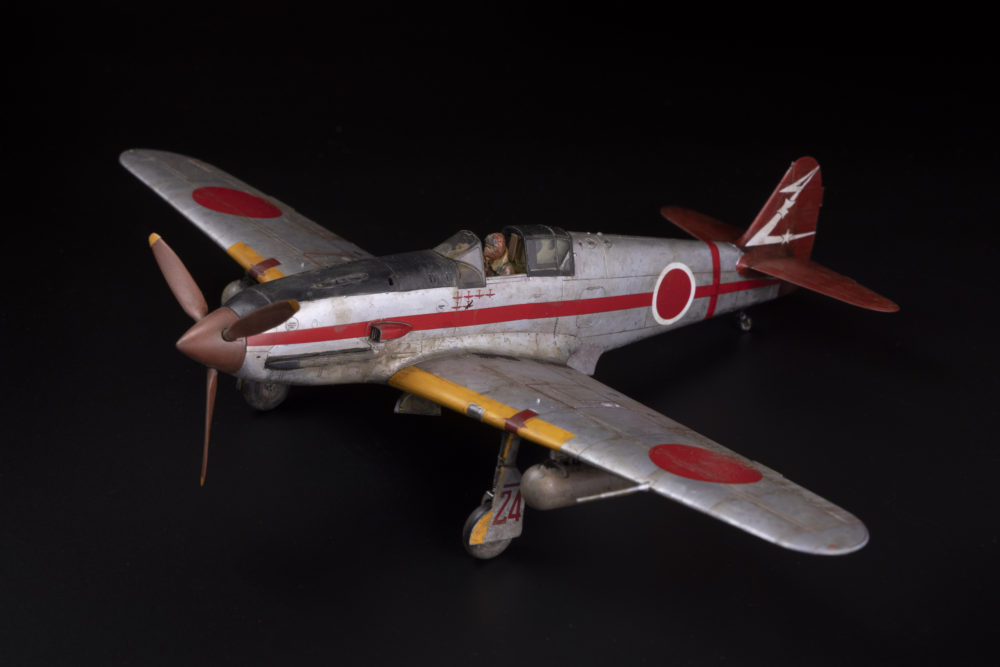 タミヤ「1/48 川崎 三式戦闘機 飛燕I型丁」プラモデル　完成形