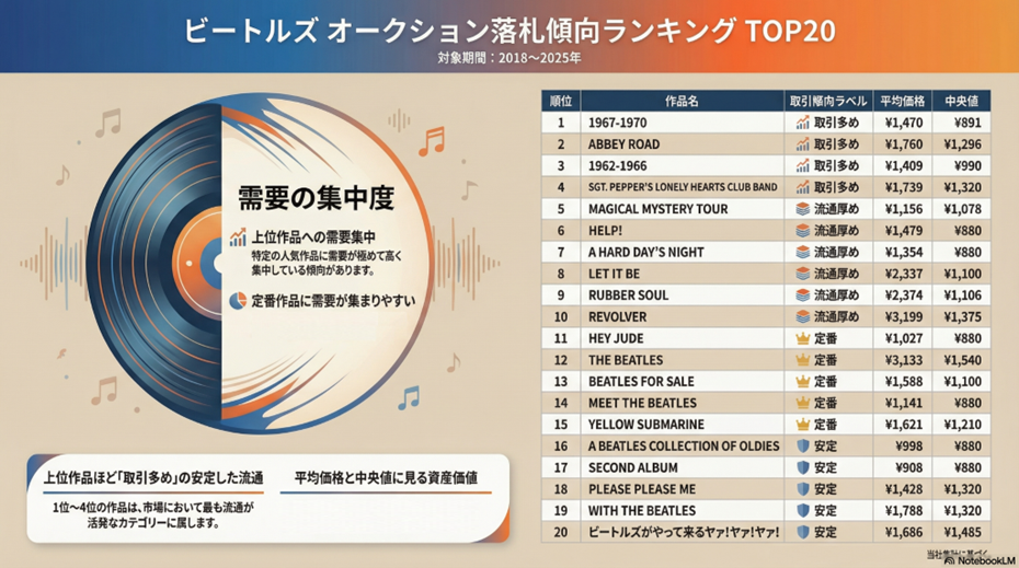 ビートルズ中古レコード流通価格の傾向｜千葉・神奈川・東京・埼玉・茨城へレコード出張買取のレコちゃんカンパニー